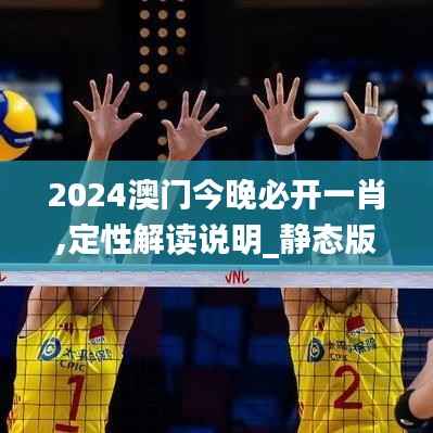 2024澳门今晚必开一肖,定性解读说明_静态版11.322