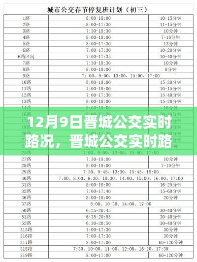 12月9日晋城公交实时路况播报,关注公交运行三大要点