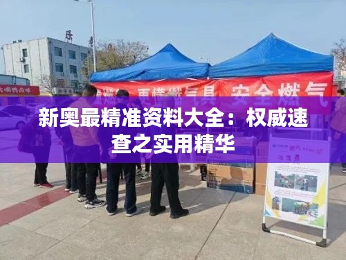 新奥最精准资料大全:权威速查之实用精华