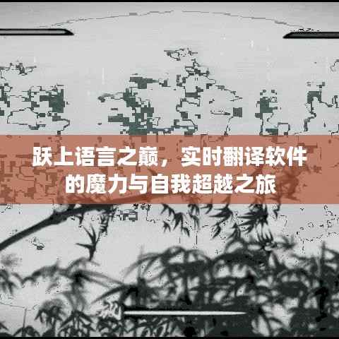 实时翻译软件的魔力与自我超越之旅,跃上语言之巅的挑战与探索