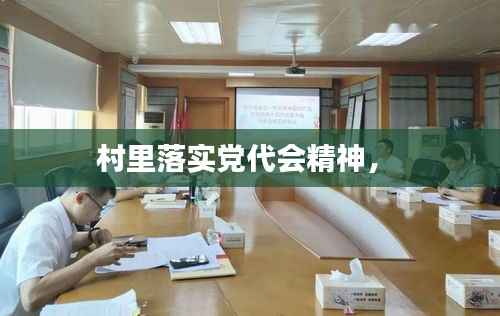 村里落实党代会精神,