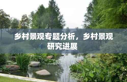 乡村景观专题分析,乡村景观研究进展